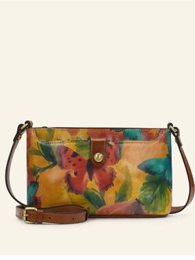 Patricia Nash Aimee Crossbody Bag - Watercolor Butterfly